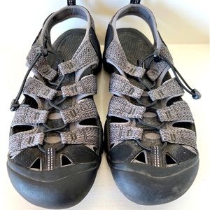 KEEN Newport H2 Men Outdoor Waterproof Sandals Size 13 Gray Black Hiking